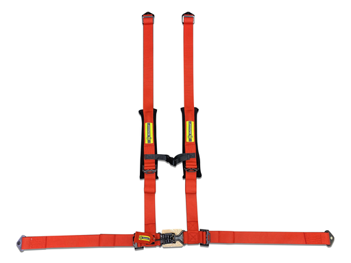 [BI-100-2RD] 2" 4pt Seatbelt Forged Latch & Link UTV, Red