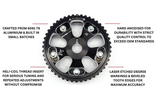 [KCGJZ] Kelford Single Cam Gear, Toyota 1JZ/2JZ, Set