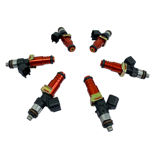 [A43-2600-6-0] AUS Injection Bosch Based 2600 cc Long, 14mm Top O-Ring, Set of 6