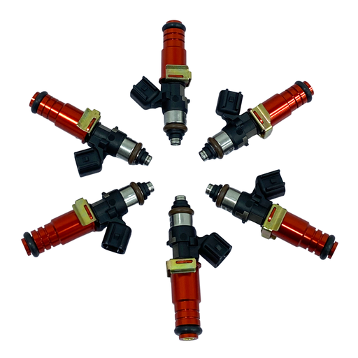 [A43-2600-6-0] AUS Injection Bosch Based 2600 cc Long, 14mm Top O-Ring, Set of 6