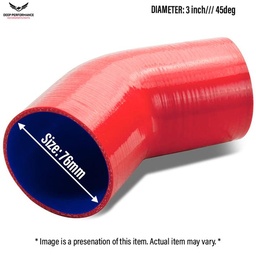Silicon Hose 45D 3&quot; Red