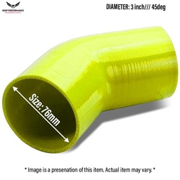 Silicon Hose 45D 3&quot; Yellow