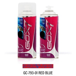 Gox7 Leather Crackle Red Blue