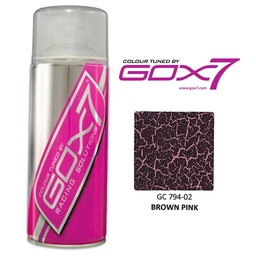 Gox7 Leather Crackle Brown Pink