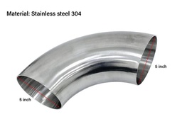 Stainless Steel 304 Pipe 5&quot; 90D