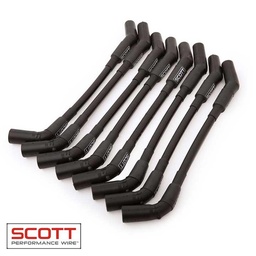 Scott Wire Set Chevy LS STD 30ohm 10mm Black