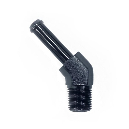 [LIKAD44001] 1/8" NPT to 1/4" Barb 45D Black