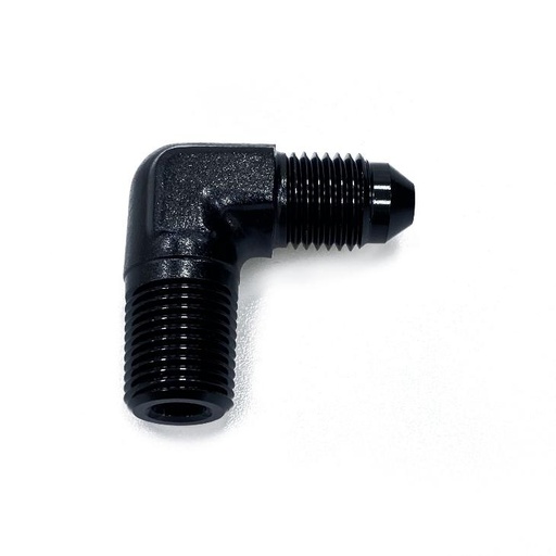 [LIKAD12001] 90D AN3 to 1/8NPT Adapter - Black