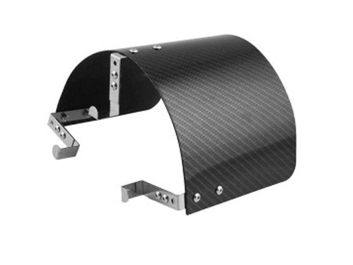[EPAA02G06] Air Filter Heat Shield SS Cover 2.5"-5" Carbon Fiber