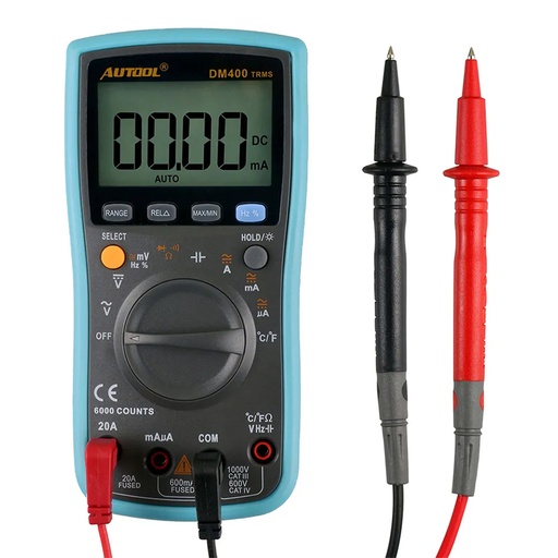 [DM400] Autool DM400 Auto Diagnostic Multimeter 12V Black/Blue