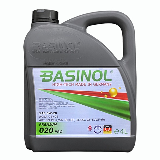 [020 Pro] Basinol Premium 020 Pro 4L