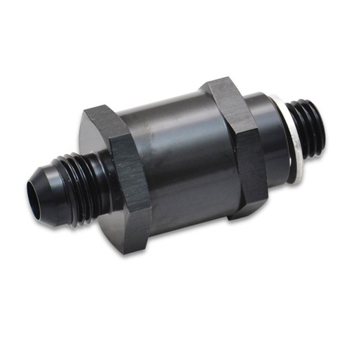 [LIKFF-2518B] Billet Check Valve M12X1.5 -AN6 Black