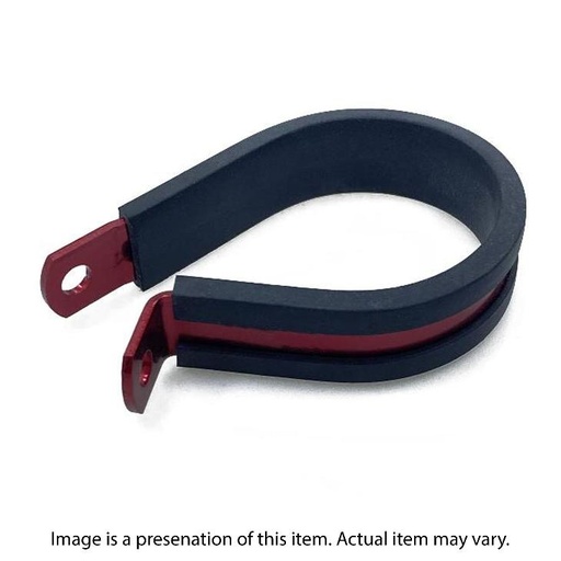 [GBPLCC90-20R] Cushioned P-Clamp 31.8mm Red