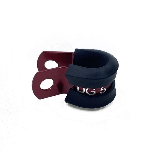 [GBPLCC90-6R] Cushioned P-Clamp 9.5mm Red