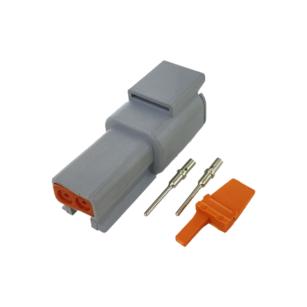 [DJK7021-1.0-21] DTM Connector 2 Pin (M)