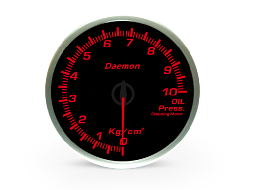 [GENIIIOPD04-K-R-60] Daemon Oil Pressure Gauge Red