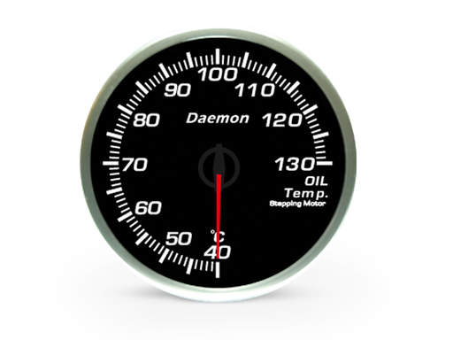 [GENIIIOT002-C-W-60] Daemon Oil Temp. Gauge White