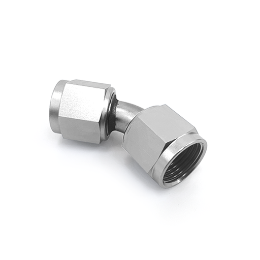 [LIKAD14005] Female Adapter 45D AN10 Silver