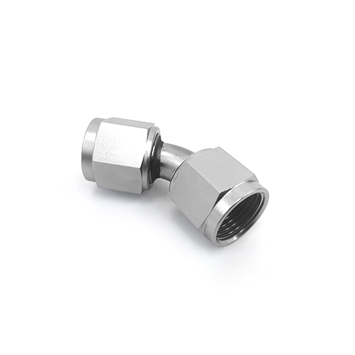 [LIKAD14004] Female Adapter 45D AN8 Silver