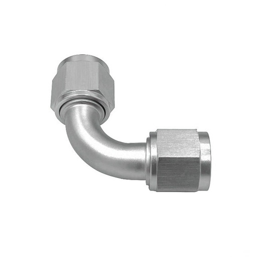 [LIKAD15005] Female Adapter 90D AN10 Silver