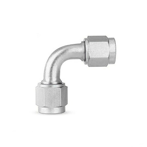 [LIKAD15003] Female Adapter 90D AN6 Silver