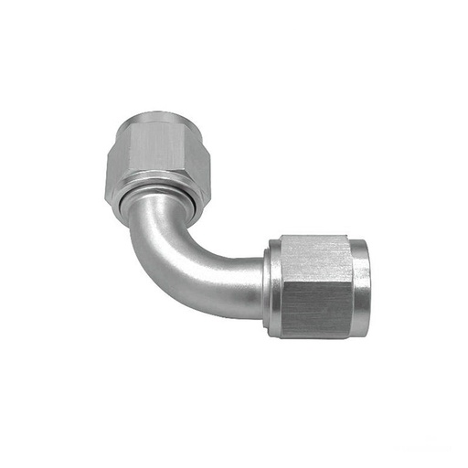 [LIKAD15004] Female Adapter 90D AN8 Silver