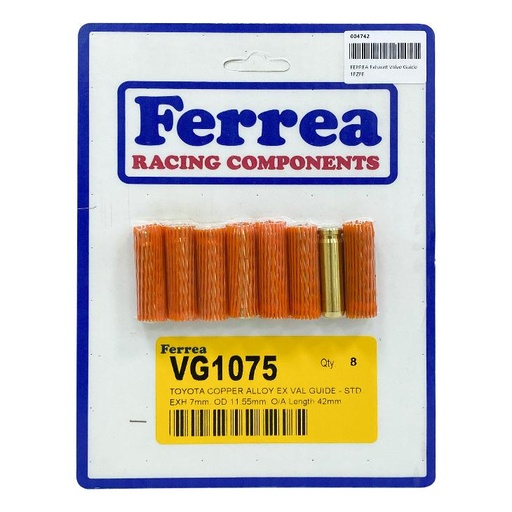 [VG1075] Ferrea Exhaust Valve Guide 1FZFE, Set of 12