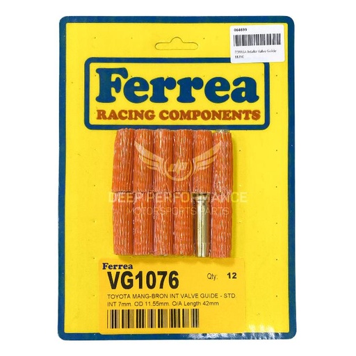 [VG1076] Ferrea Intake Valve Guide 1FZFE, Set of 12