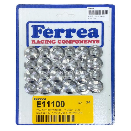 [E11100] Ferrea Titanium Retainer 1GRFE Dual, Set of 24