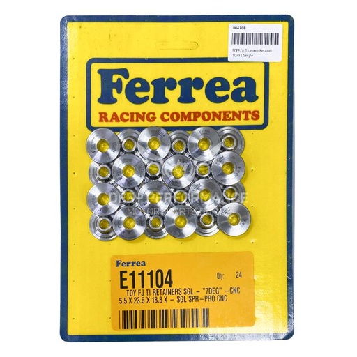 [E11104] Ferrea Titanium Retainer 1GRFE Single, Set of 24