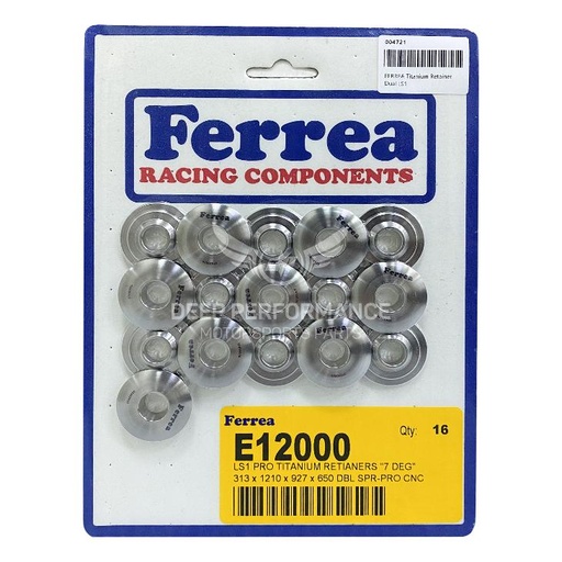 [E12000] Ferrea Titanium Retainer Dual LS1, Set of 16