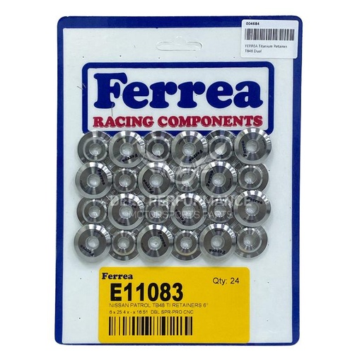 [E11083] Ferrea Titanium Retainer TB48 Dual, Set of 24