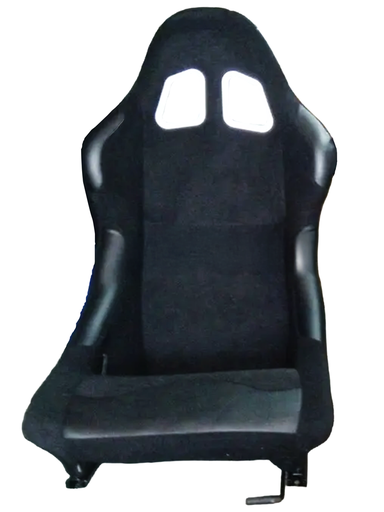[JBR 1015 - BK 02] Fixed Racing Seat 1015 - Black Leather, Each