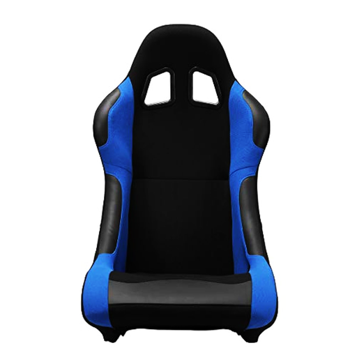 [JBR 1015] Fixed Racing Seat 1015 - Fabric Black/Blue, Each