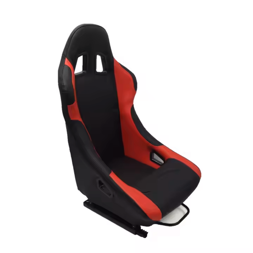 [JBR 1015] Fixed Racing Seat 1015 - Fabric Black/Red, Each