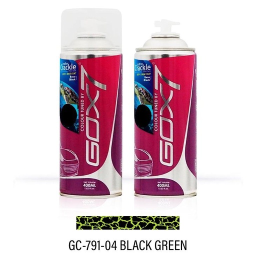 [GC 791-04] Gox7 Leather Crackle Black Green
