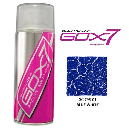 [GC 795-01] Gox7 Leather Crackle Blue White