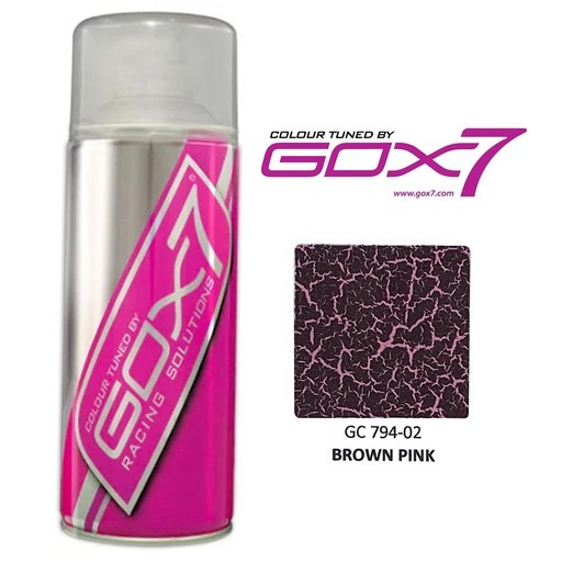 [GC 794-02] Gox7 Leather Crackle Brown Pink