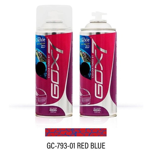 [GC 793-01] Gox7 Leather Crackle Red Blue