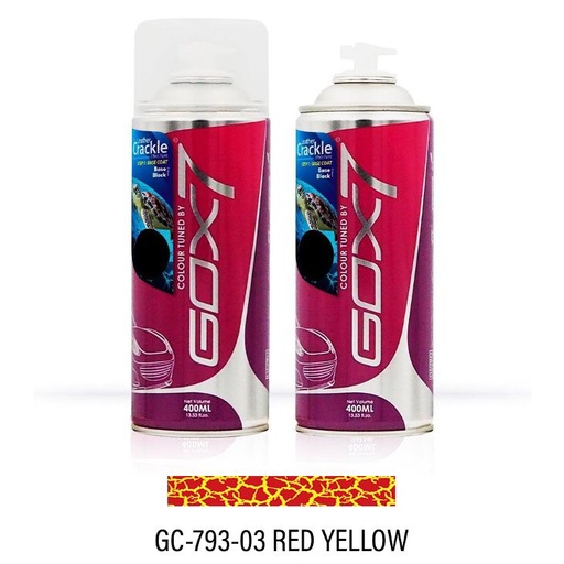 [GC 793-03] Gox7 Leather Crackle Red Yellow