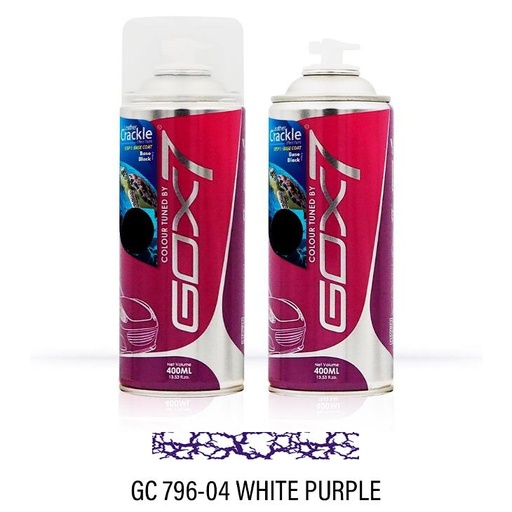 [GC 796-04] Gox7 Leather Crackle White Purple