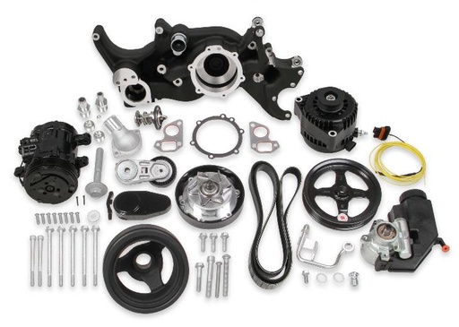 [20-185BK] Holley EFI Comp Mid-MT Acc System, LS-Black