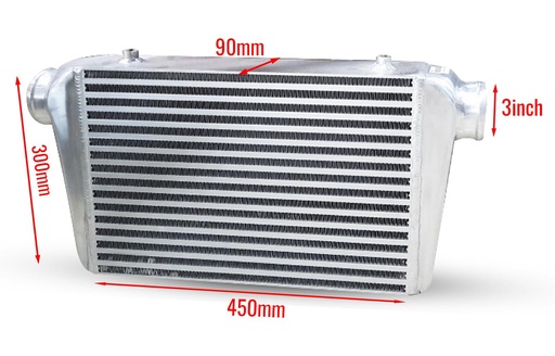 Intercooler 450x300x90mm 3" Inlet and Outlet