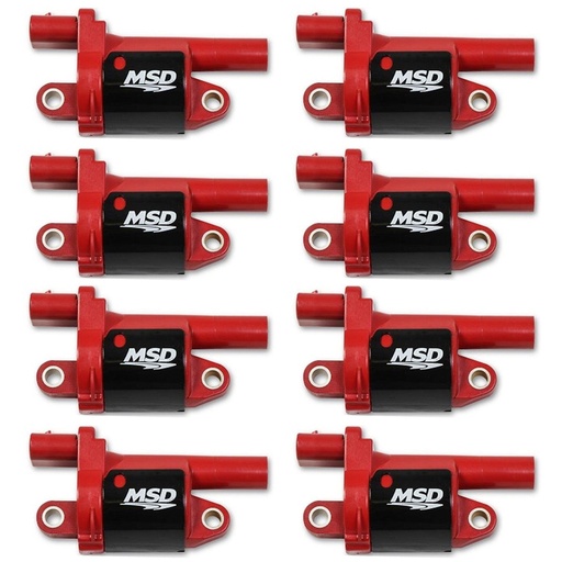 [82688] MSD Coils, Red, Round, 2014 & up GM V8, 8-pk