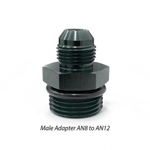 [LIKAD46028] Male Adapter AN8-AN12 Black