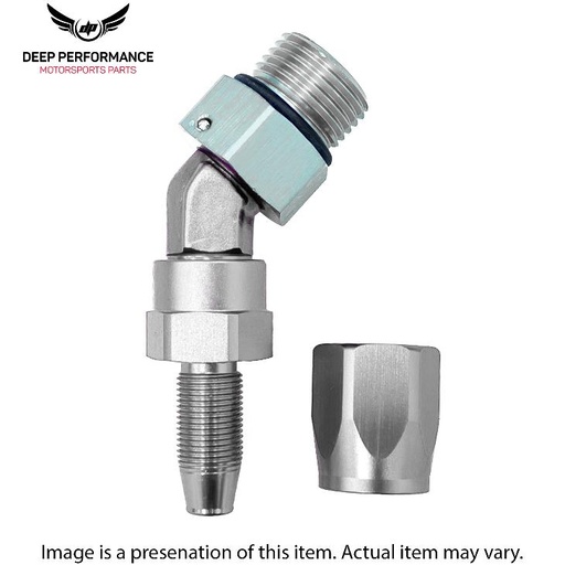 [LIKSHD-45D-10-8] Male End 45D 10-8 Silver