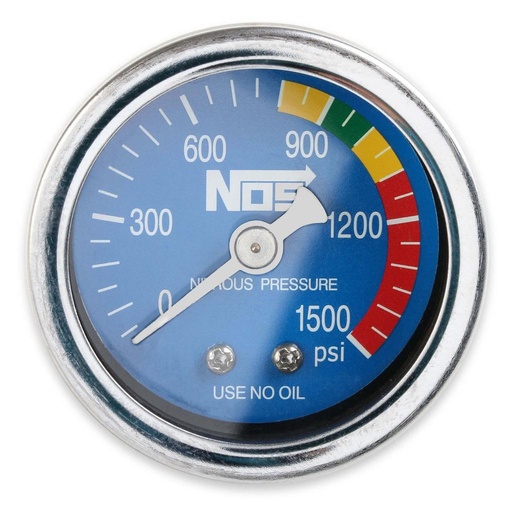 [15924NOS] NOS Gauge; N2O Blue, 1-1/2; S.S.; Dry