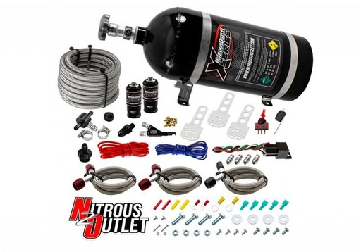 [22-80001] Nitrous Outlet 10lb X-Series Single Wet Kit 35-200HP