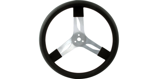 [68-002] QuickCar Aluminum Steering Wheel 17" Black