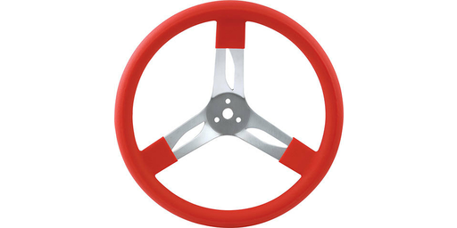 [68-0011] QuickCar Aluminum Steering Wheel 17" Red